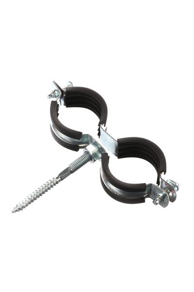 OEM Brida fixare dubla, cu diblu, otel zincat, Ø 26 - 30 mm