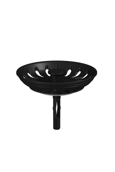 OEM Dop chiuveta, cu sita curatare, D 90mm, otel inoxidabil, negru