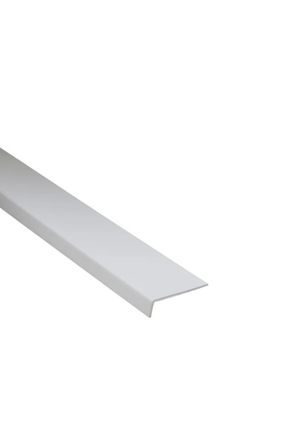 STANDERS Γωνία PVC, 40 X 10 X 1,5 mm, L = 1 μέτρο, ματ λευκό