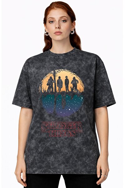 SEVBANO Design Stranger Things Series Printed Unisex Oversized Vintage Washed...
