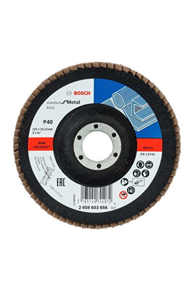 OEM Δίσκος λείανσης Bosch, για χάλυβα/μέταλλο, Ø 125 mm, G40