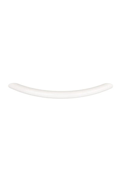 OEM Maner mobila, 128 mm, zamac, alb, finisaj lucios