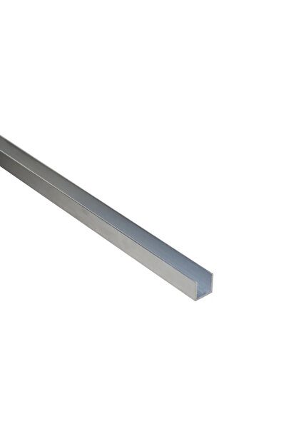 STANDERS Προφίλ ακατέργαστου αλουμινίου σε σχήμα U, 12 x 12 x 1 mm, L = 1 μέτρο