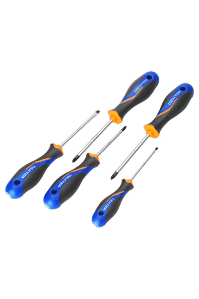 Dexter Set of 5 Dexter combination screwdrivers, magnetic tip