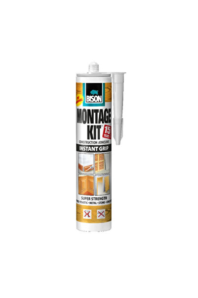OEM Bison Montage Kit Κόλλα Άμεσης Επιδιόρθωσης, 350 γρ., κρέμα