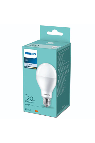 OEM Bec LED Philips, E27, A67, 19 W, alb neutru, 4000K, 2000lm, milky