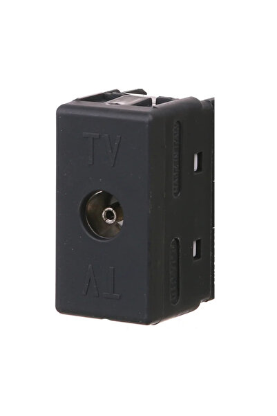 OEM Priza TV (RJ) Gewiss Top System, modulara, IP20, neagra