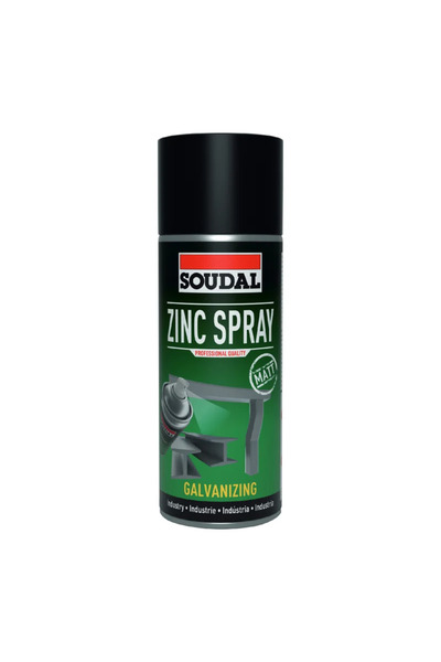 OEM Spray zinc mat Soudal, 400 ml