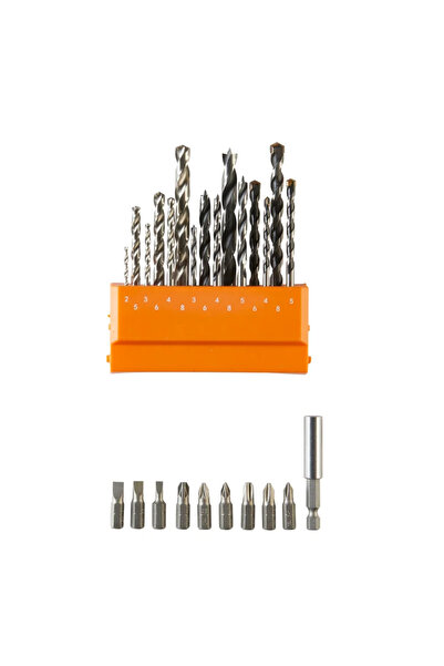 Dexter Set 25 burghie si biti lemn, metal, zidarie