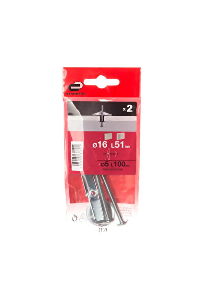 STANDERS Винтов дюбел, Стойки, накланящи се, за гипсокартон, Ø 5 x 100 мм (ко...