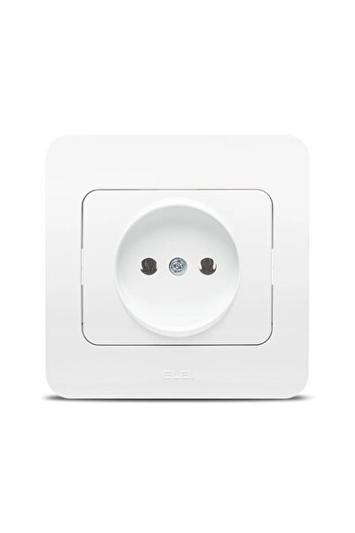 OEM Jazz single socket without grounding, IP20, white