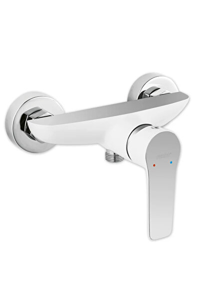 OEM Doris shower mixer, single lever, white/chrome