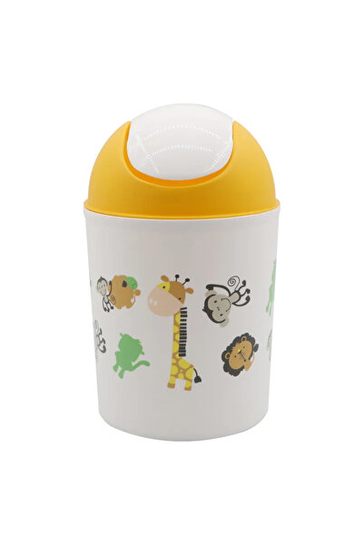 OEM Κάδος απορριμμάτων μπάνιου Leu για παιδιά με αρθρωτό καπάκι, στρογγυλό σχ...