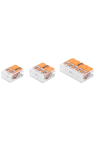 OEM WAGO клема за кабели, изход тип лост, 2/3/5x0.2-4 mm², комплект от 20 бр.