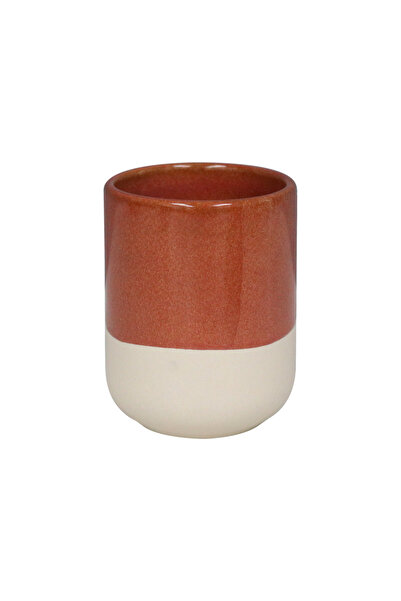 sensea Glaze ceramic dental hygiene bath glass, red