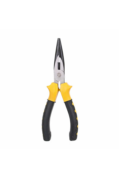 OEM Vorel straight pliers, elongated tip, 160 mm, rubber handle