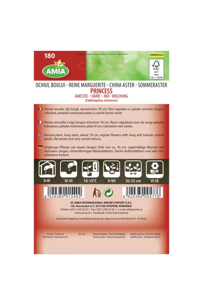 OEM Seminte flori de primavara, ochiul boului princesse, amestec culori, Amia