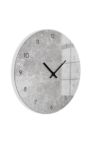 OEM Ρολόι από γυαλί Concrete II, διαμέτρου 30 cm