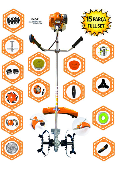 Wacker Pro German KRYVON-825 Yan Tip Tırpan+ Akrobat Çapalama + Toprak Eşelem...