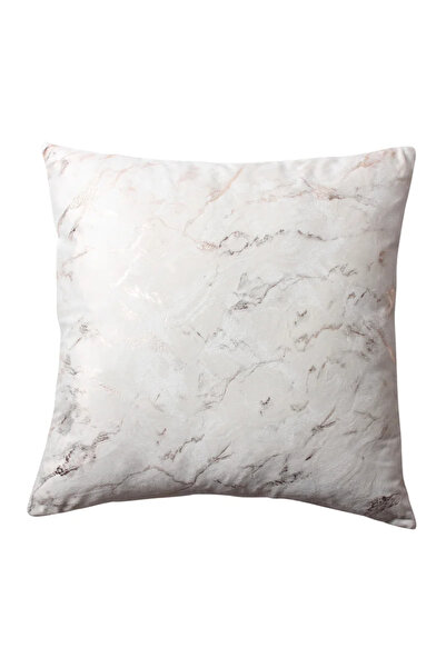 OEM Мраморна декоративна възглавница 45 x 45 см, бежова