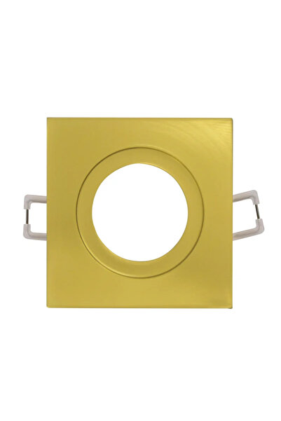 OEM Febe recessed spotlight, 1 x GU10, 8 W, square, gold
