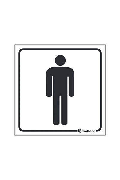 OEM Men's toilet sign, adhesive, size 80 x 80 mm