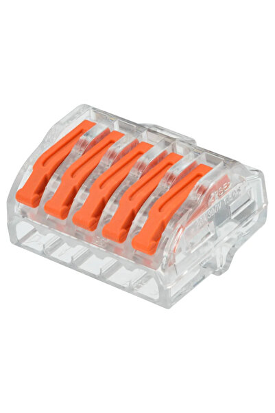 Lexman Wire clamp, 0.2 x 4 mm², 5 wires, Set of 5 pieces