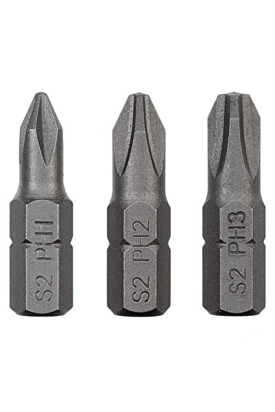 Dexter Bits PH1, PH2, PH3 Dexter, steel, 25 mm (set of 3 pcs)