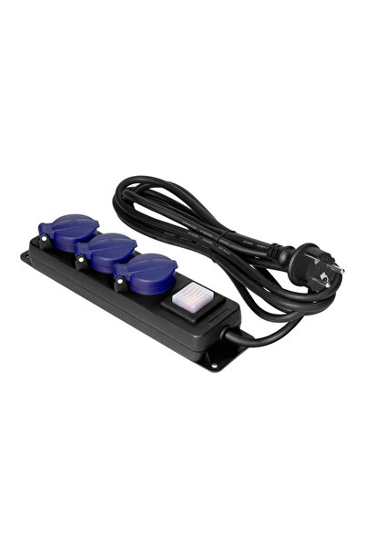 OEM Καλώδιο προέκτασης Orno, 3 υποδοχές, 3 x 1,5 χιλ., 5 μέτρα, μαύρο