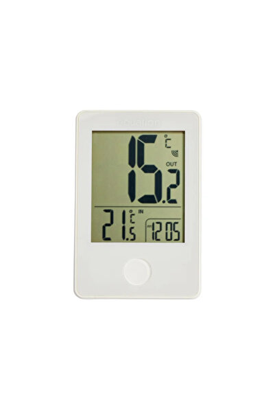 EQUATION Digital thermometer, wireless, with external sensor, Equation, white