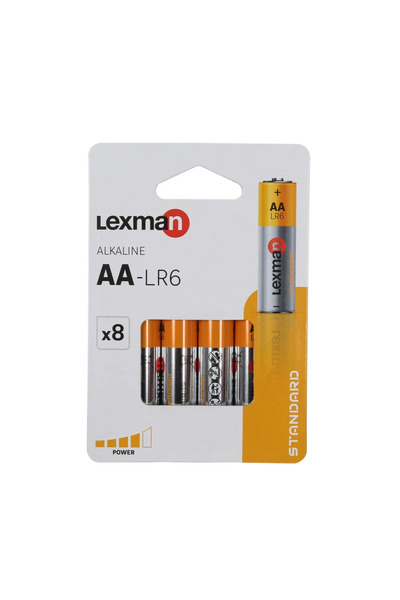 Lexman Baterii alcaline Standard AA (set 8 buc)