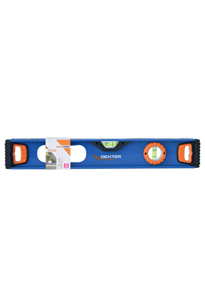 Dexter Dexter aluminum spirit level, 2 air bubbles, L 400 mm, blue