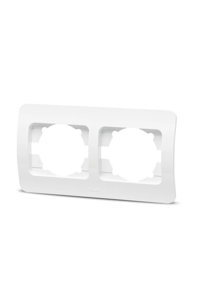 OEM Jazz double decorative frame, for classic equipment, IP20, white