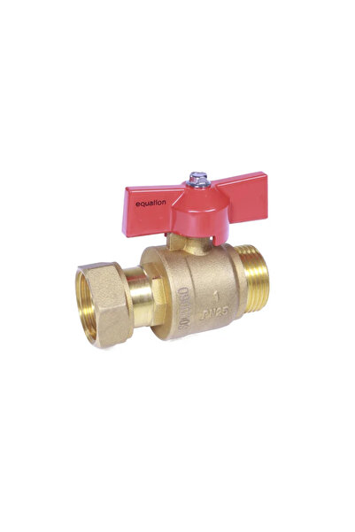 EQUATION Εξίσωση βρύσης, 1", εσωτερική - εξωτερική, πεταλούδα, με ολλανδικό σ...