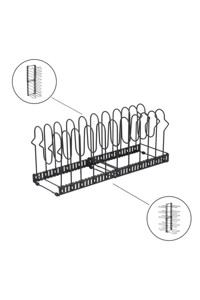 OEM Suport capace si tigai, Delinia, din metal, extensibil, 30 - 57 x 19.9 x ...