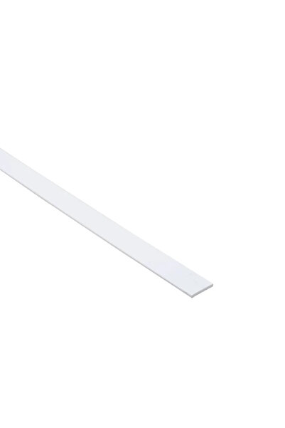 STANDERS Πλακέτα PVC, 15 x 2 mm, L = 1 μέτρο, ματ λευκό