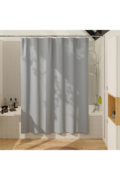 sensea Smoke shower curtain, Polyester, 180 x 200 centimeters, gray