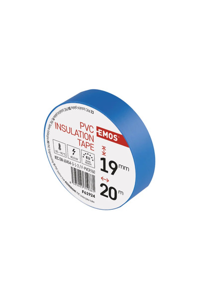 OEM Emos insulating tape, 19 mm x 20 meters, blue