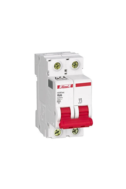 OEM Circuit breaker Himel 2P, B, 20A, 4.5 kA