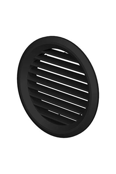 OEM Вентилационна решетка за врата, пластмаса, Ø 5 см, черна (комплект от 2 б...