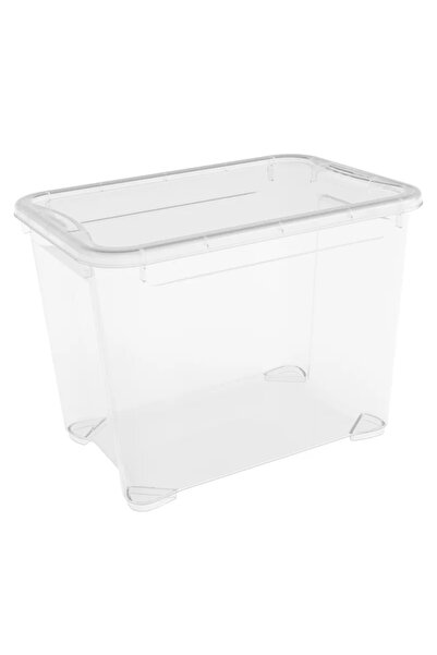 OEM Storage box, plastic, 38 x 26.5 x 28.5 cm, 20 L, Sheer, with lid