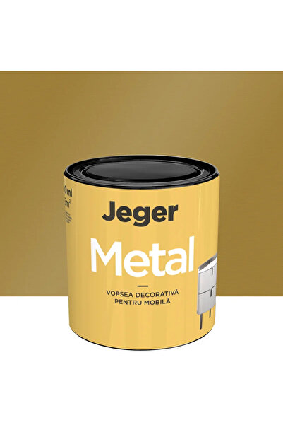 OEM Jeger Metal furniture paint, old gold, metallic look, 0.45 L