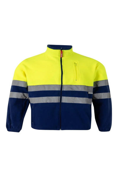 OEM Φλις μπουφάν εργασίας από Φλις , Πολυεστέρας, μέγεθος 54 (XL), κίτρινο