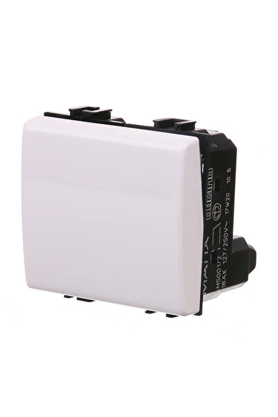 OEM Διπλό διακόπτης Legrand Bticino Matix, αρθρωτός, IP20, λευκός