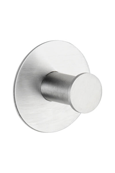 OEM Cuier baie, Celano, o agatatoare, din otel, fixare cu lipire, argintiu mat