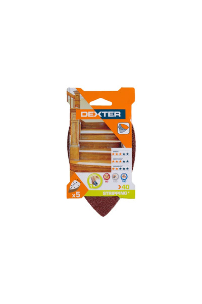 Dexter Banda abraziva Dexter, pentru slefuitor triunghiular, 140 x 98 mm, gra...