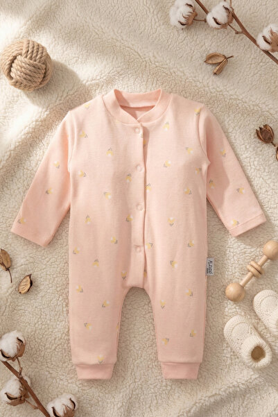 zumino Daisy Patterned Baby Girl Jumpsuit