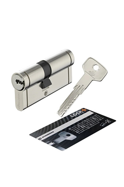 STANDERS Κύλινδρος από ορείχαλκο/νικέλιο, 6 ακίδες, 30 x 40 mm, 5 κλειδιά