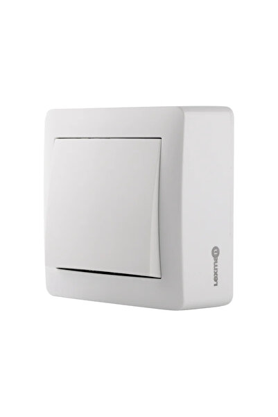 Lexman Intrerupator cap-scara simplu Lexman, montaj aplicat, interior, IP20, alb