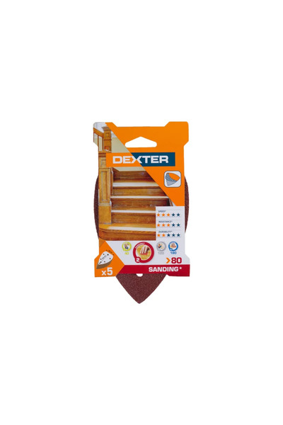 Dexter Banda abraziva Dexter, pentru slefuitor triunghiular, 140 x 98 mm, gra...
